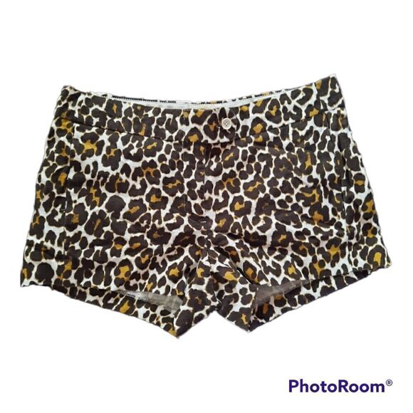 J. CREW Factory Leopard Dress Shorts - Picture 1 of 1